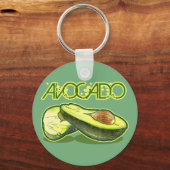 Avocado Schlüsselanhänger (Vorderseite)