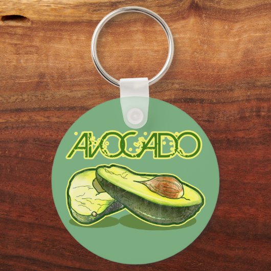Avocado Schlüsselanhänger (Vorderseite)