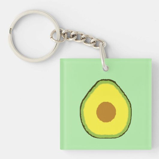 Avocado Schlüsselanhänger (Vorderseite)