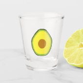 Avocado Schnapsglas (Vorderseite)