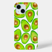 Avocado schneidet Aquarellfarben Case-Mate iPhone Hülle (Rückseite)