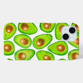 Avocado schneidet Aquarellfarben Case-Mate iPhone Hülle (Rückseite (Horizontal))