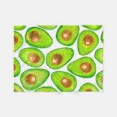 Avocado schneidet Aquarellfarben Fleecedecke (Vorderseite (Horizontal))