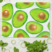 Avocado schneidet Aquarellfarben Handtuch (Gefaltet)