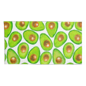 Avocado schneidet Aquarellfarben Kissenbezug (Rückseite-Rechts)