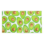 Avocado schneidet Aquarellfarben Kissenbezug (Rückseite-Links)