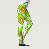 Avocado schneidet Aquarellfarben Leggings (Rechts)