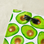 Avocado schneidet Aquarellfarben Strandtuch (Beispiel)