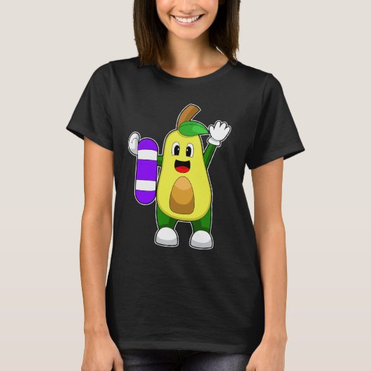 Avocado Schwimmen T-Shirt (Vorderseite)