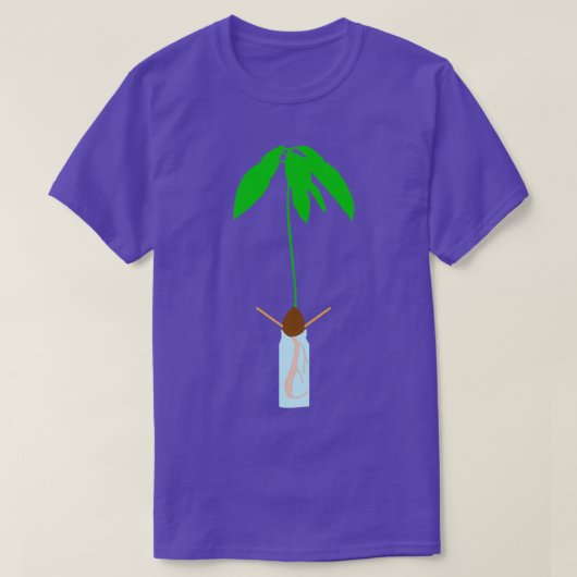 Avocado Seed Toothpick Growing Classic TShirt (Design vorne)