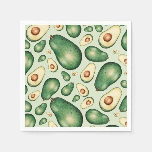 Avocado Serviette (Vorderseite)
