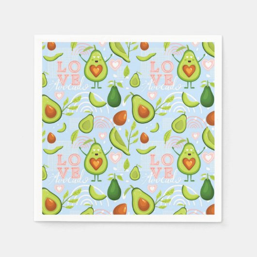 Avocado Serviette (Vorderseite)