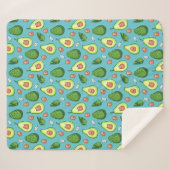 Avocado Sherpa Blanket Sherpadecke (Vorderseite (Horizontal))