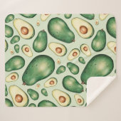 Avocado Sherpadecke (Vorderseite (Horizontal))