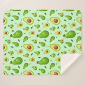 Avocado Sherpadecke (Vorderseite (Horizontal))