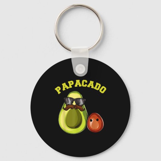 Avocado Shirt For Men, Papacado Pregnancy Announce Schlüsselanhänger (Vorderseite)