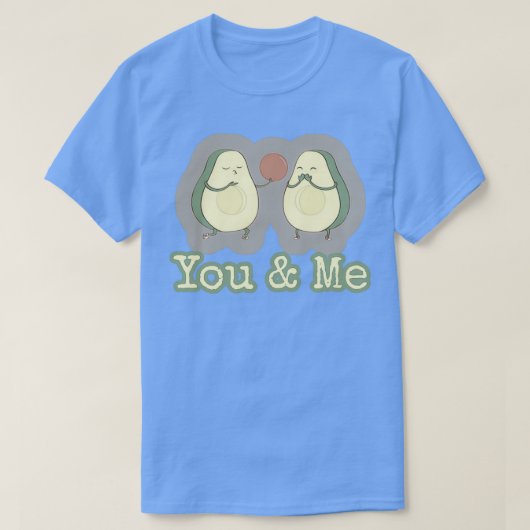 Avocado Shirt Sie und ich (Design vorne)