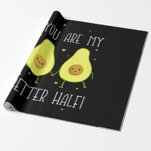Avocado Sie sind meine bessere Hälfte Geschenkpapier