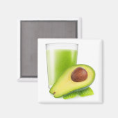 Avocado Smoothie Magnet (Vorderseite/Rückseite)