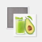 Avocado Smoothie Magnet (Vorderseite/Rückseite)
