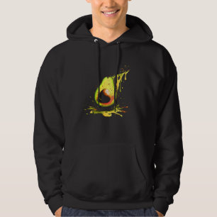 Avocado Splash Vegane Vegetarische Gesunde Nahrung Hoodie