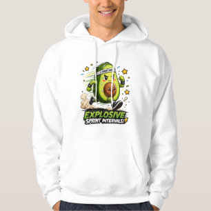 Avocado Sprint-Modus Cardio-Läufer Fitness-T-Shirt Hoodie