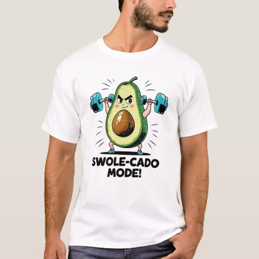 Avocado stemmt Gewichte T-Shirt (Vorderseite)