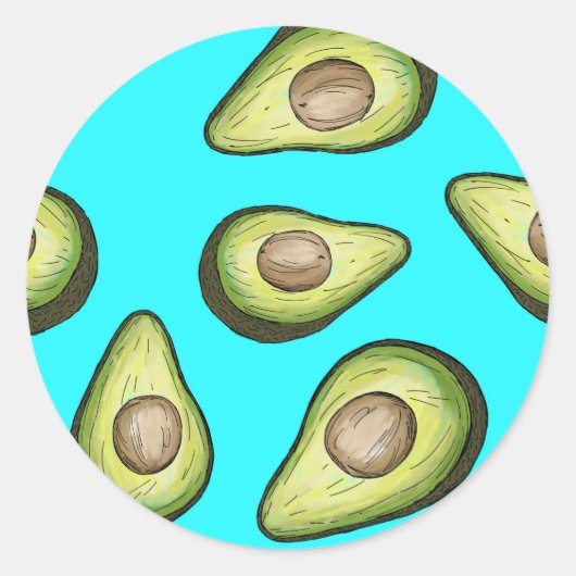 Avocado Stickers für den Liebhaber der Natur Butte (Vorderseite)