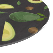 Avocado-Stoff-Set Schneidebrett (Ecke)