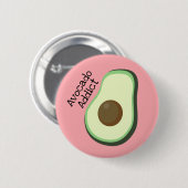 Avocado-Süchtig-Knopf Button (Vorne & Hinten)
