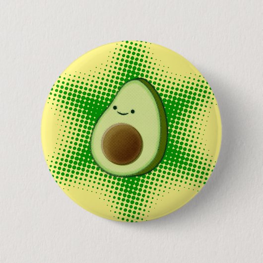 Avocado Superstar Button (Vorderseite)