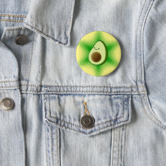Avocado Superstar Button (Beispiel)