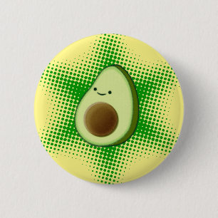 Avocado Superstar Button