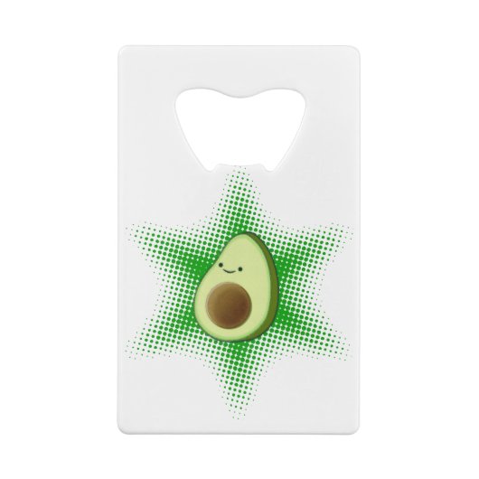 Avocado Superstar Geldbeutel Flaschenöffner (Rückseite)