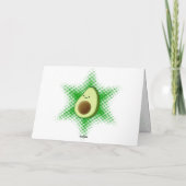 Avocado Superstar Leerkarte Dankeskarte (Rückseite)