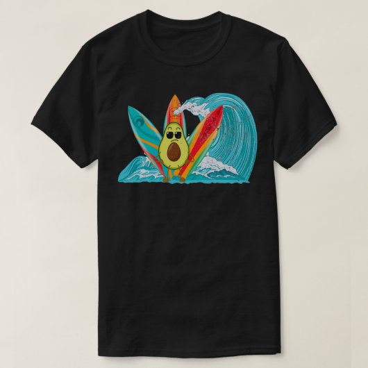 Avocado surfen 2 T-Shirt (Design vorne)