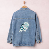 Avocado Surfen auf einem Slice Pizza Ice-Version Jeansjacke (Hangar)