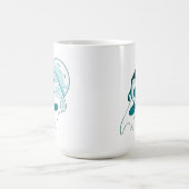 Avocado Surfen auf einem Slice Pizza Ice-Version Kaffeetasse (Mittel)