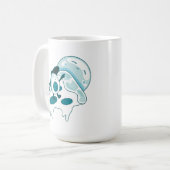 Avocado Surfen auf einem Slice Pizza Ice-Version Kaffeetasse (Vorderseite Links)