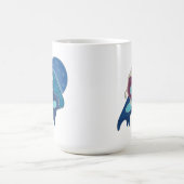 Avocado Surfen auf einem Slice Pizza Night Version Kaffeetasse (Mittel)