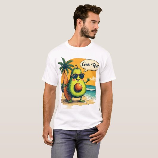 Avocado Surfer Men-T - Shirt (Vorne ganz)