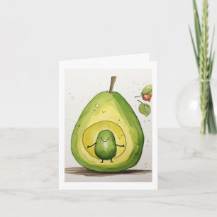 Avocado, süßes Baby-Avocado-Design Karte