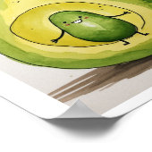 Avocado, süßes Baby-Avocado-Design Poster (Ecke)