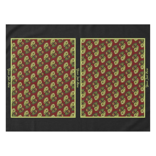 Avocado Tablecloth - Fakultative Personalisierung Tischdecke (Vorderseite (Horizontal))