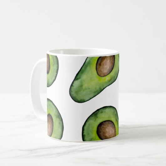 Avocado-Tasse Kaffeetasse (Vorderseite Links)