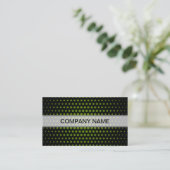 Avocado Techno Dots Modern Black Visitenkarte (Stehend Vorderseite)