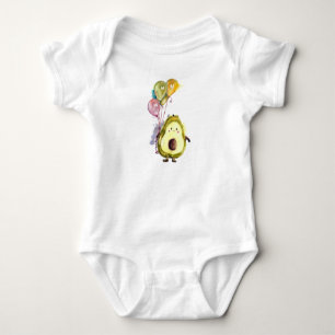Avocado-Teddy-Spielzeug mit Ballons-T - Shirt