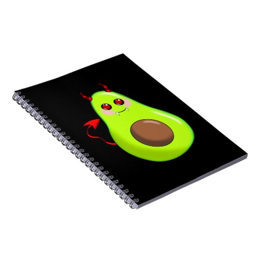 Avocado-Teufel Notizblock (Rechte Seite)