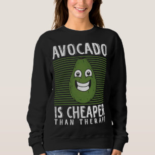 Avocado Therapie Guacamole Toast gesundes Fett Obs Sweatshirt