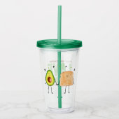 Avocado Toast Acrylic Tumbler Acryltrinkbecher (Vorderseite)